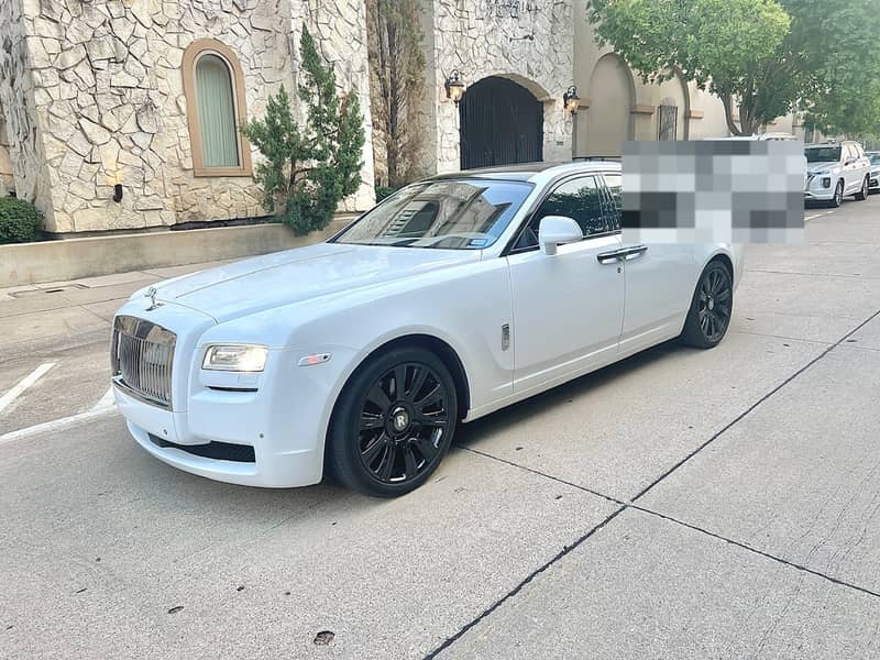 white Rolls-Royce Ghost executive car service Dallas